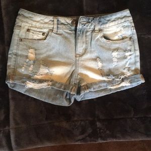 Denim shorts